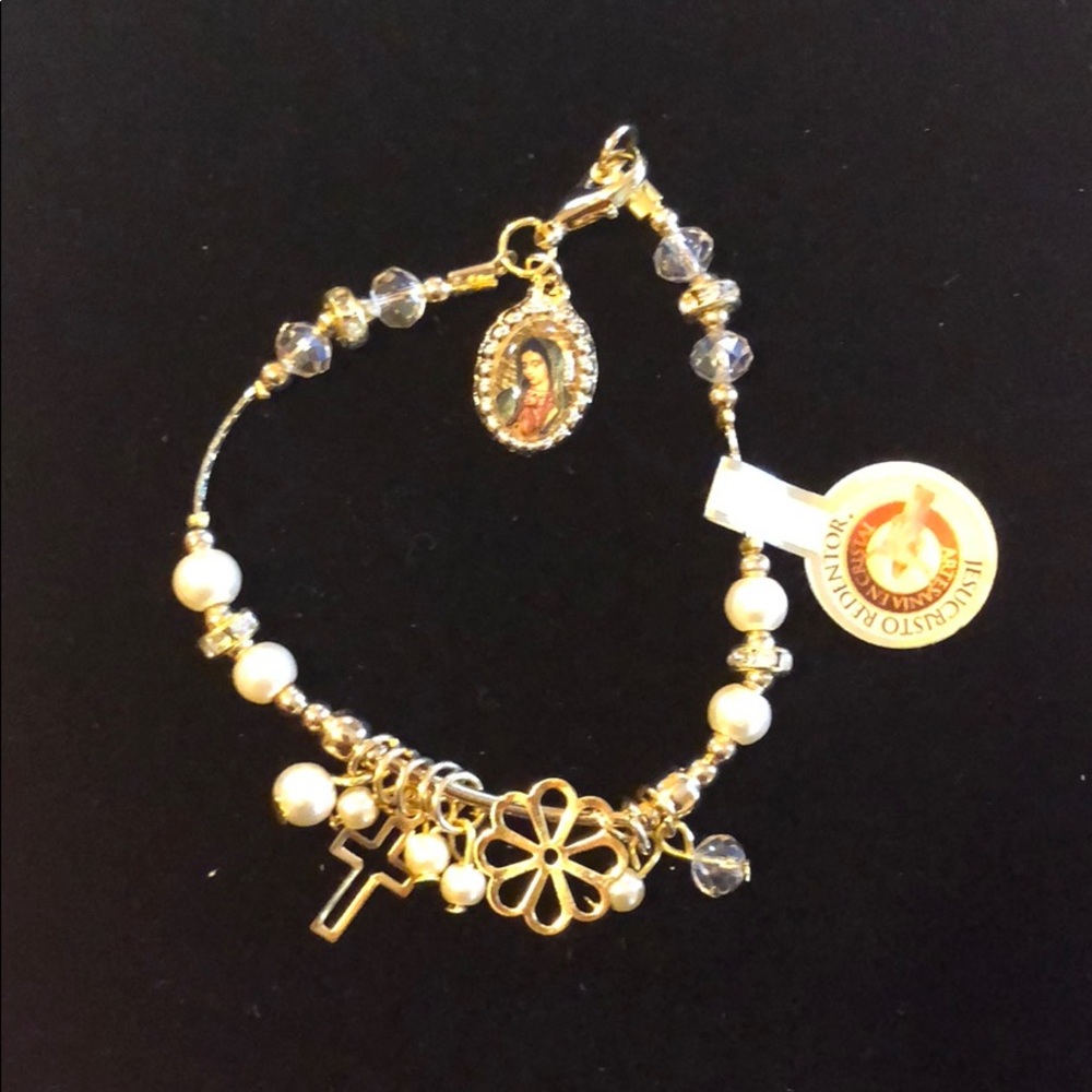 Lady Guadalupe Charm Bracelet